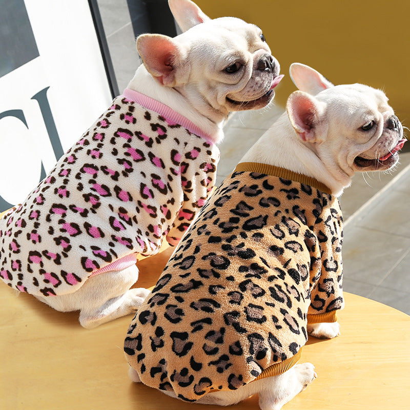 Chaqueta Pijama de Forro Polar Leopardo