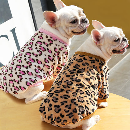 Chaqueta Pijama de Forro Polar Leopardo