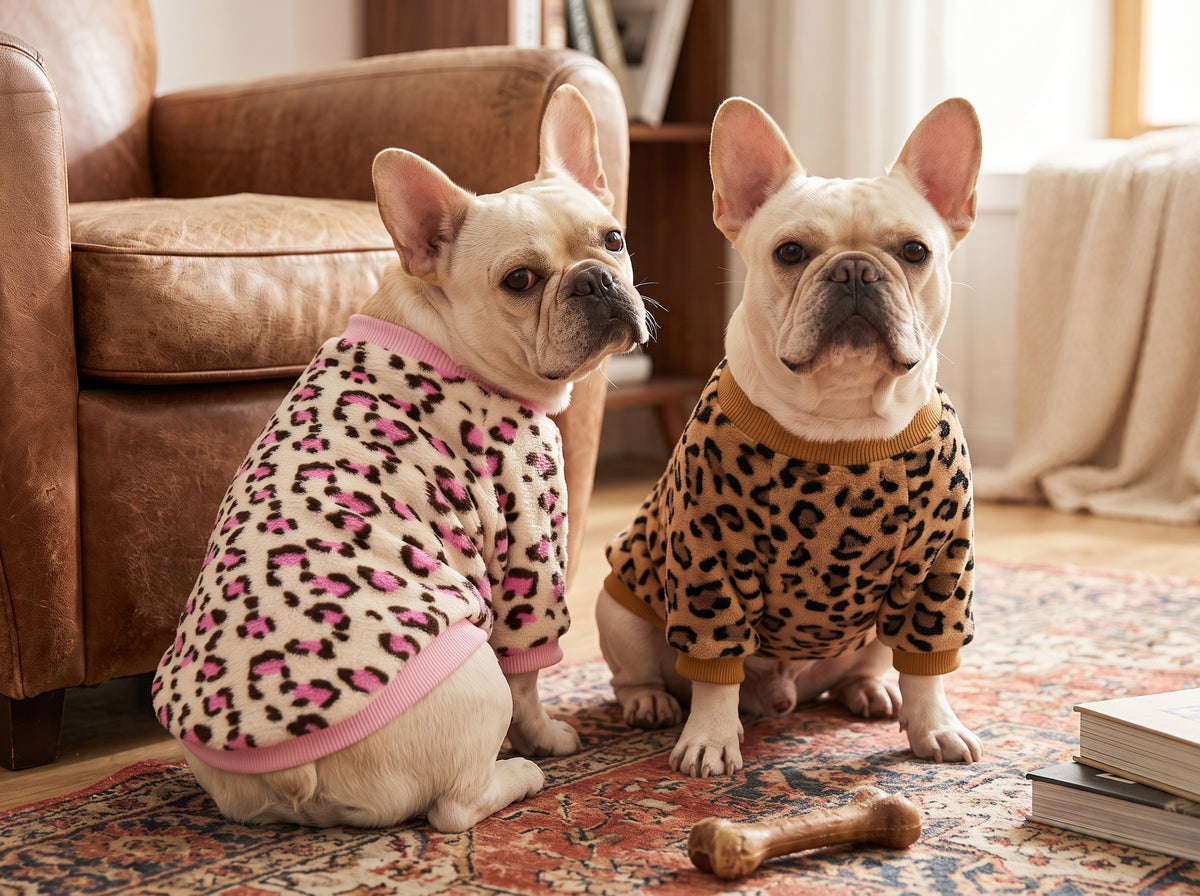Chaqueta Pijama de Forro Polar Leopardo