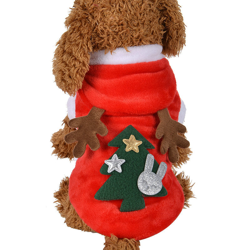 Disfraz Navideño de Reno para Perros y Gatos