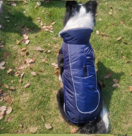 Abrigo Acolchado Grueso y Reflectante para Perros - Protección Térmica Invernal