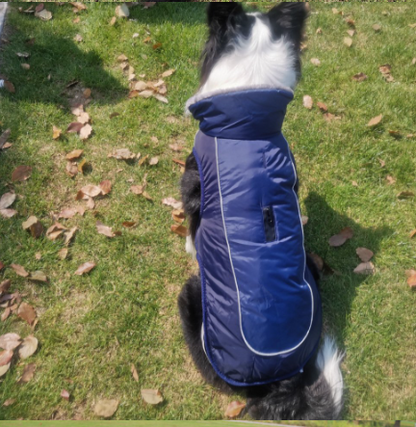 Abrigo Acolchado Grueso y Reflectante para Perros - Protección Térmica Invernal